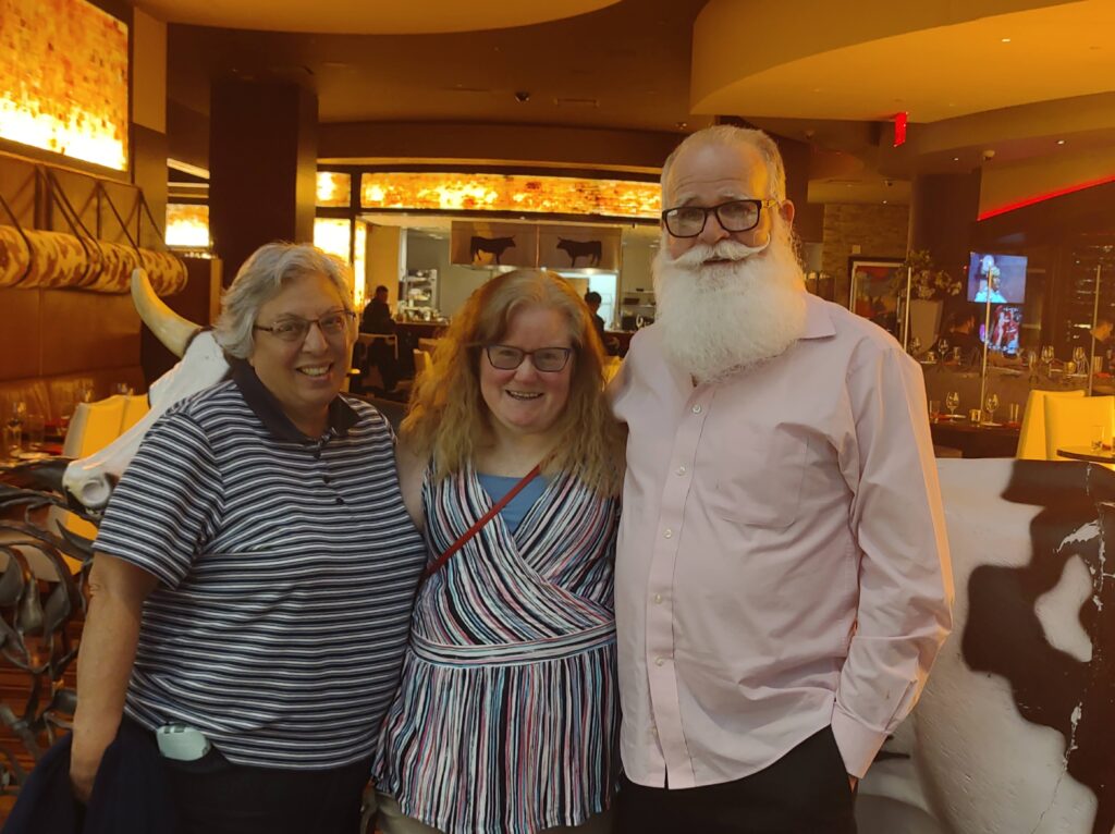 JIm Daly, Marian Daly, and me at my level 50 dinner