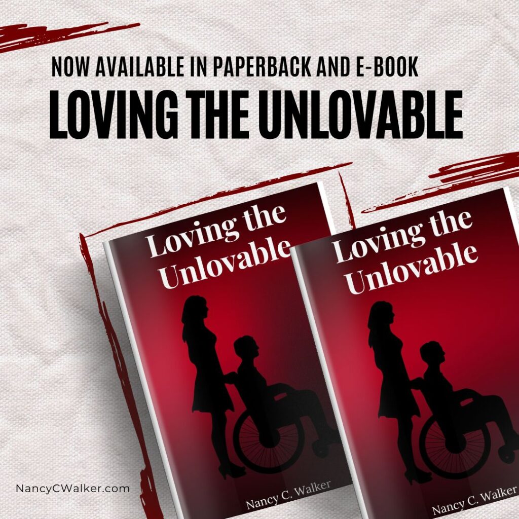 Loving the Unlovable books with the text "Now available in paperback and e-book."